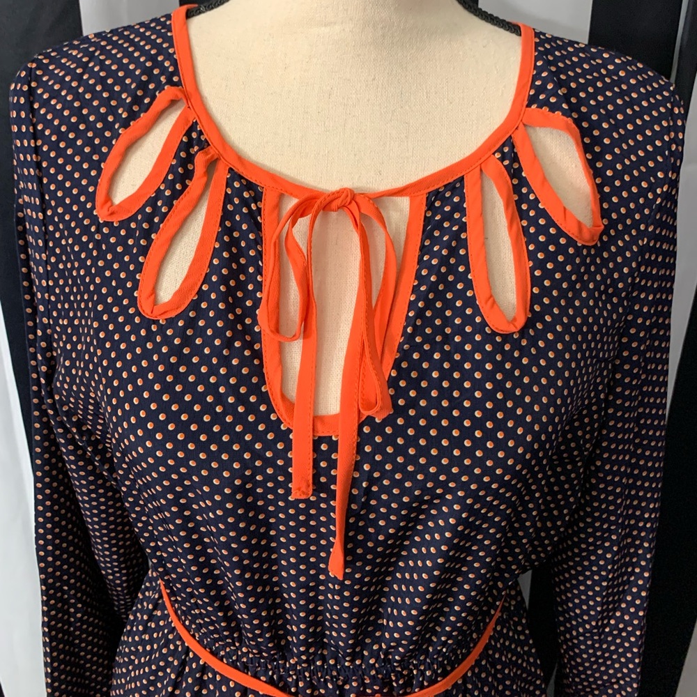 2/$15- Umgee Navy Keyhole Retro Dress